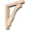 Ekena Millwork Balboa Craftsman Smooth Bracket w/ Offset Brace, Douglas Fir, 5 1/2"W x 30"D x 34"H BKT0604X30X34BOA04SDF - alternate 1